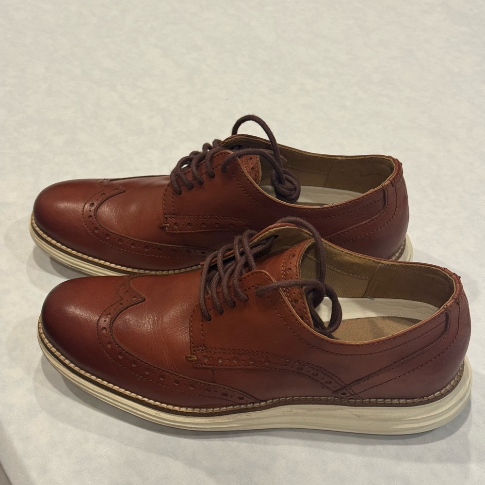 Cole Haan Rich Brown Leather Oxfords